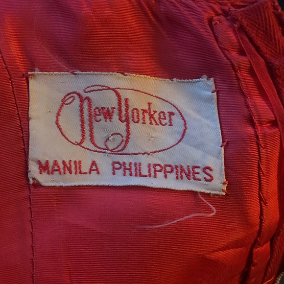 Vintage cocktail dress. Pink. Silk. Size med. 1950’s - Picture 4 of 5